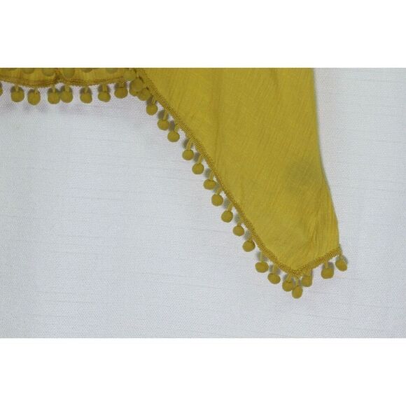 Unique Spectrum Top 3X Womens Pom-Pom Crinkle Gauze Plus Size - Picture 5 of 12